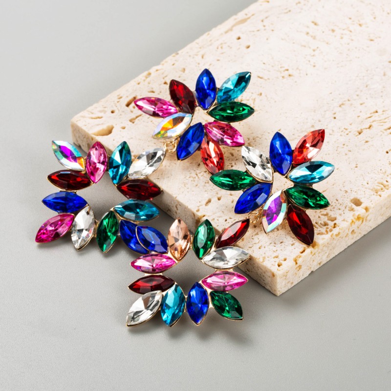 Fashion Jewelry Rhinestone Earrings For Women YWHME-885 