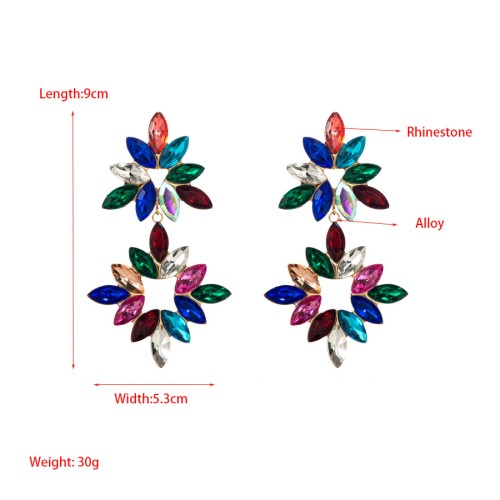 Fashion Jewelry Rhinestone Earrings For Women YWHME-885