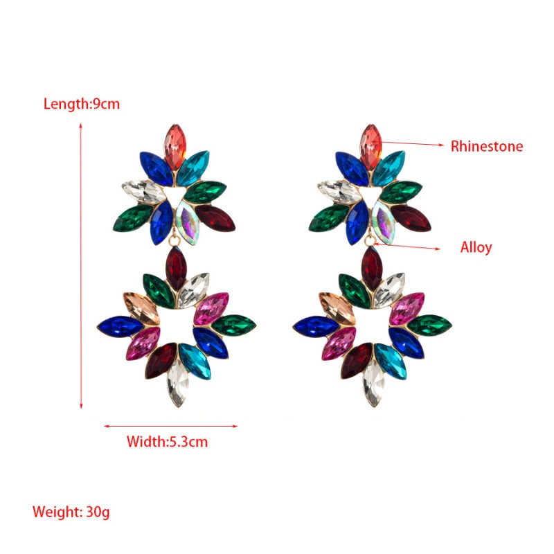 Fashion Jewelry Rhinestone Earrings For Women YWHME-885 