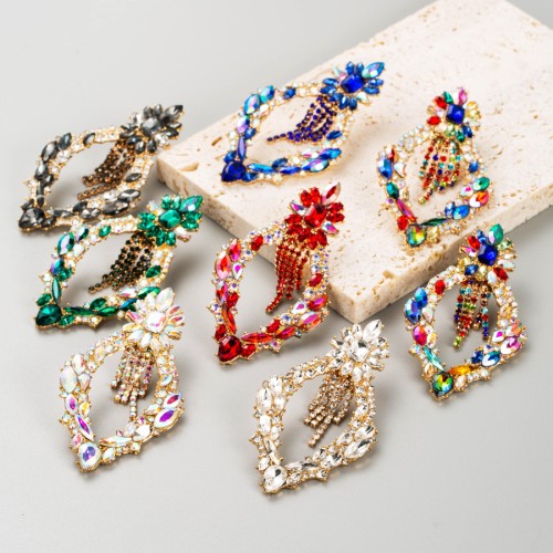 Fashion Jewelry Rhinestone Earrings For Women YWHME-887