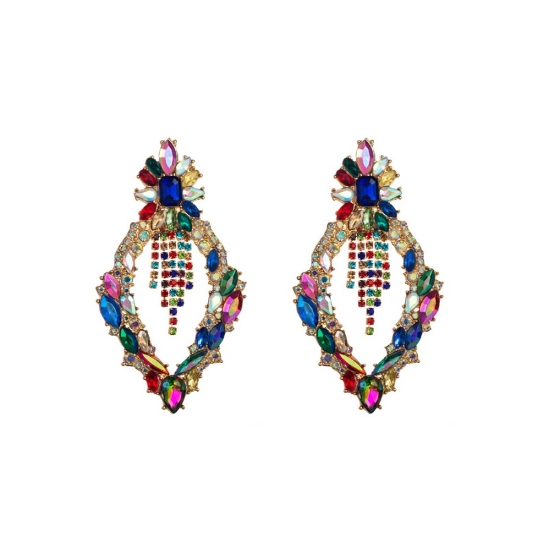 Fashion Jewelry Rhinestone Earrings For Women YWHME-887 