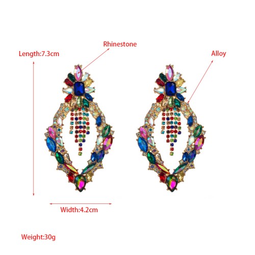 Fashion Jewelry Rhinestone Earrings For Women YWHME-887