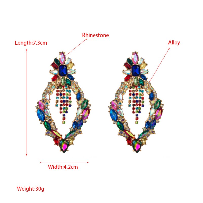 Fashion Jewelry Rhinestone Earrings For Women YWHME-887 