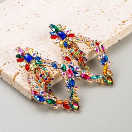 Fashion Jewelry Rhinestone Earrings For Women YWHME-887