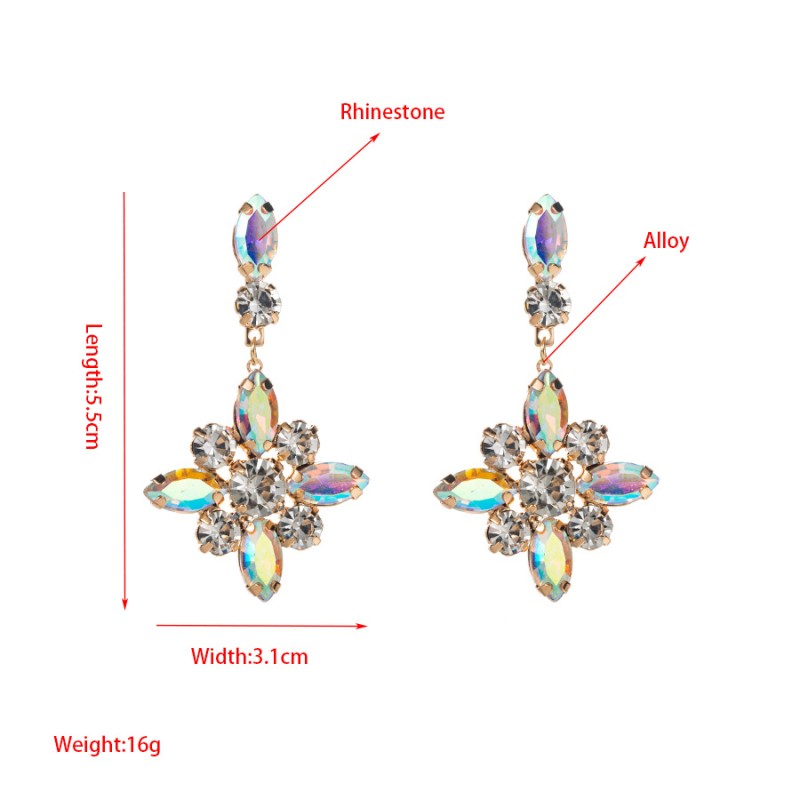 Fashion Jewelry Rhinestone Earrings For Women YWHME-888 