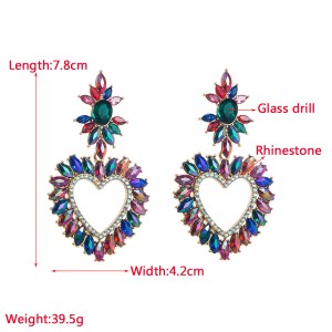 Fashion Jewelry Rhinestone Earrings For Women YWHME-893 