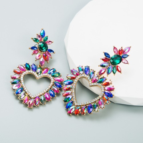 Fashion Jewelry Rhinestone Earrings For Women YWHME-893