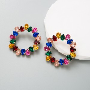 Fashion Jewelry Rhinestone Earrings For Women YWHME-894 