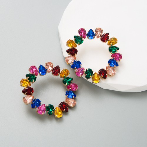 Fashion Jewelry Rhinestone Earrings For Women YWHME-894