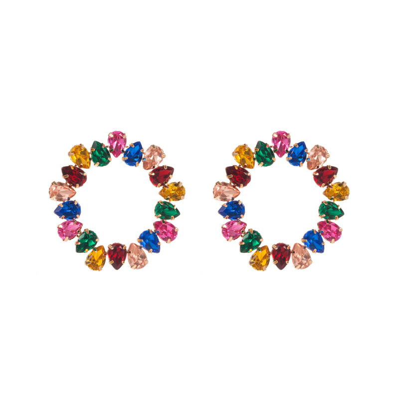 Fashion Jewelry Rhinestone Earrings For Women YWHME-894 