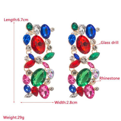 Fashion Jewelry Rhinestone Earrings For Women YWHME-895