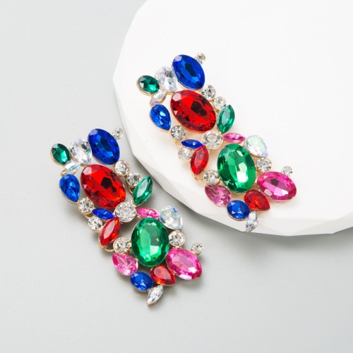 Fashion Jewelry Rhinestone Earrings For Women YWHME-895