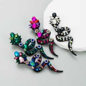 Fashion Jewelry Rhinestone Earrings For Women YWHME-896 