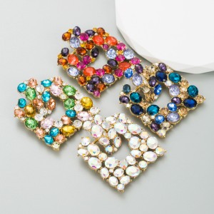 Fashion Jewelry Rhinestone Earrings For Women YWHME-897 