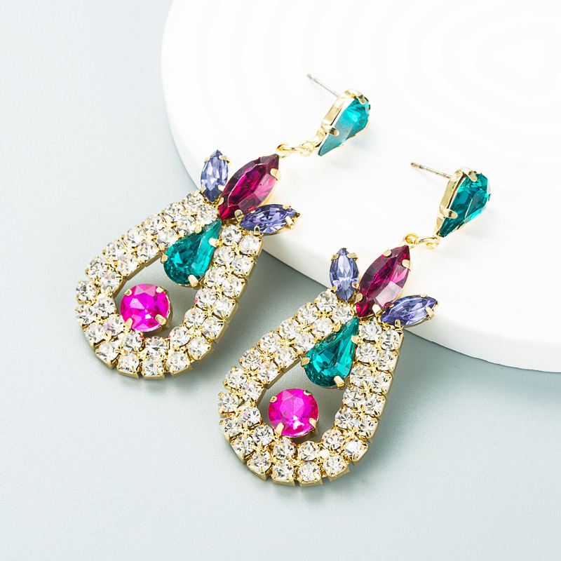 Fashion Jewelry Rhinestone Earrings For Women YWHME-900 