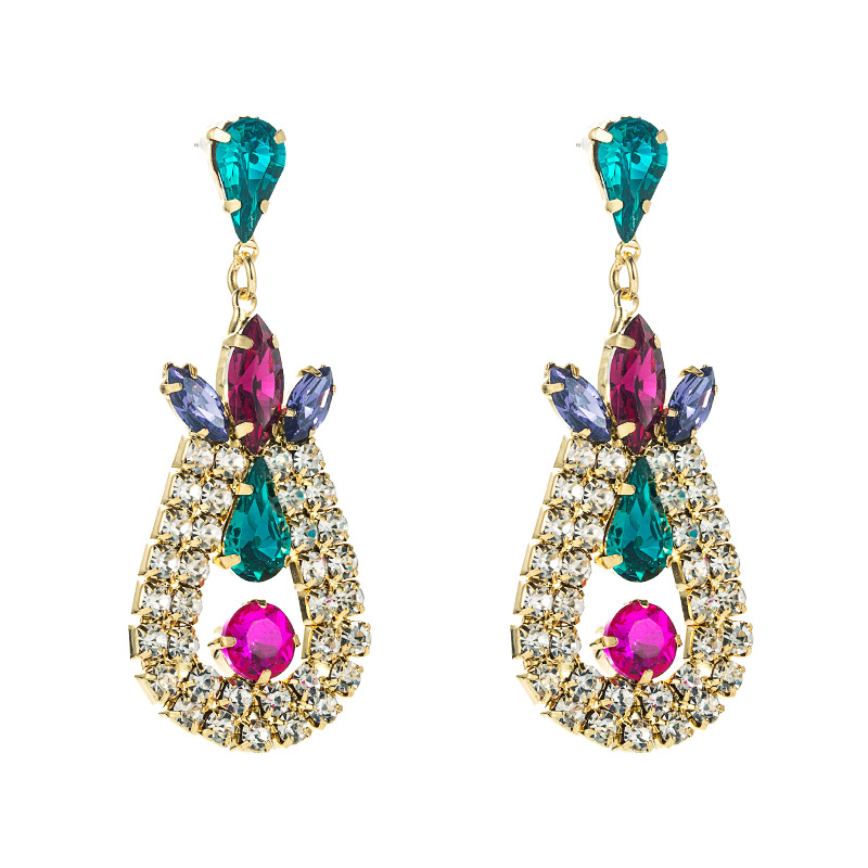 Fashion Jewelry Rhinestone Earrings For Women YWHME-900 