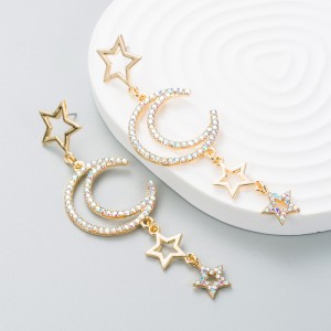 Fashion Jewelry Rhinestone Earrings For Women YWHME-901 