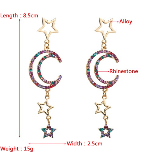 Fashion Jewelry Rhinestone Earrings For Women YWHME-901