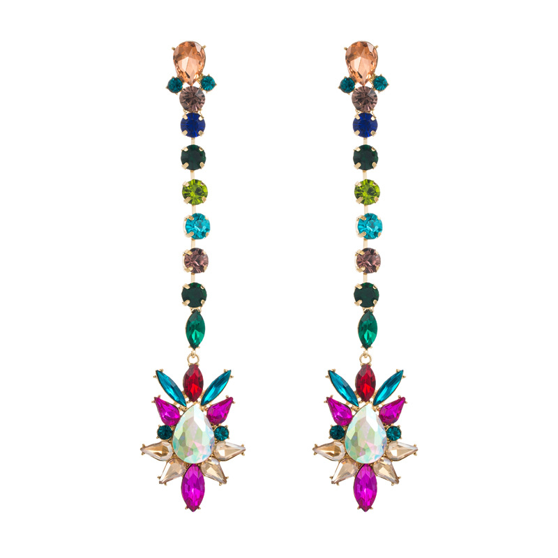 Fashion Jewelry Rhinestone Earrings For Women YWHME-902 