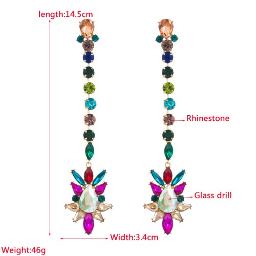 Fashion Jewelry Rhinestone Earrings For Women YWHME-902