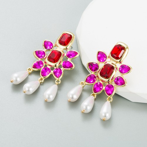 Fashion Jewelry Rhinestone Earrings For Women YWHME-905