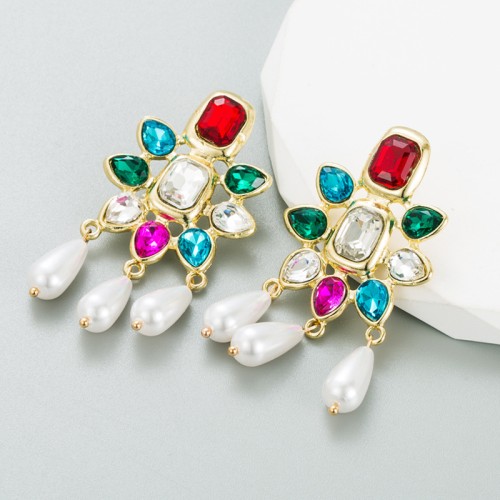 Fashion Jewelry Rhinestone Earrings For Women YWHME-905