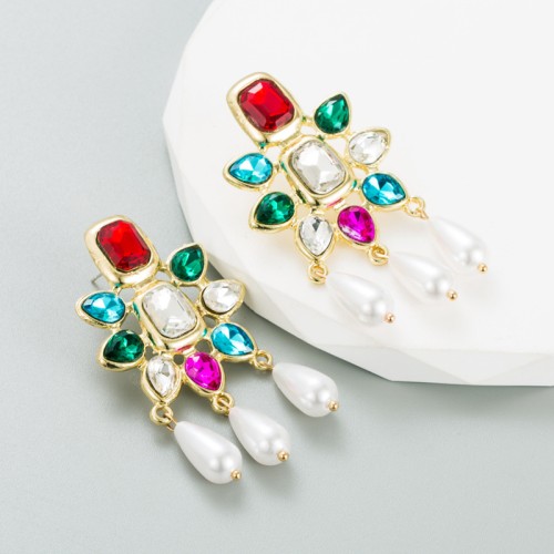 Fashion Jewelry Rhinestone Earrings For Women YWHME-905