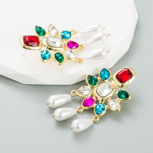 Fashion Jewelry Rhinestone Earrings For Women YWHME-905