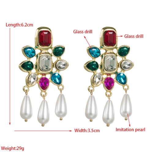 Fashion Jewelry Rhinestone Earrings For Women YWHME-905