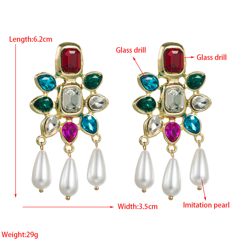 Fashion Jewelry Rhinestone Earrings For Women YWHME-905 