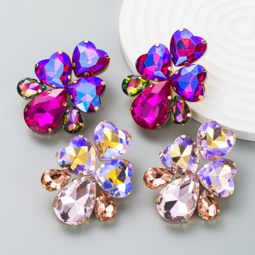 Fashion Jewelry Rhinestone Earrings For Women YWHME-906