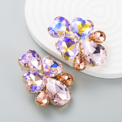 Fashion Jewelry Rhinestone Earrings For Women YWHME-906