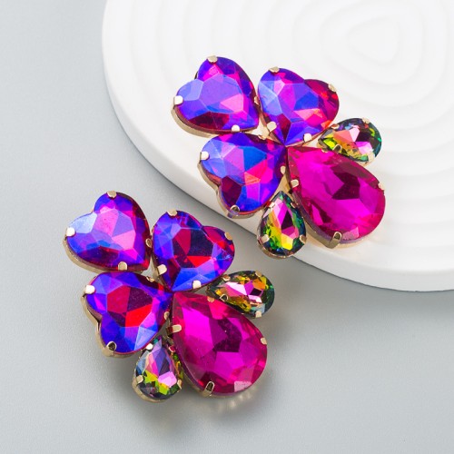 Fashion Jewelry Rhinestone Earrings For Women YWHME-906