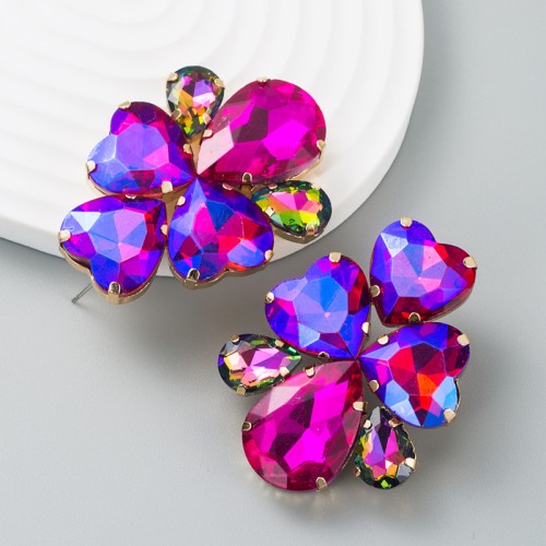 Fashion Jewelry Rhinestone Earrings For Women YWHME-906