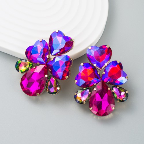 Fashion Jewelry Rhinestone Earrings For Women YWHME-906