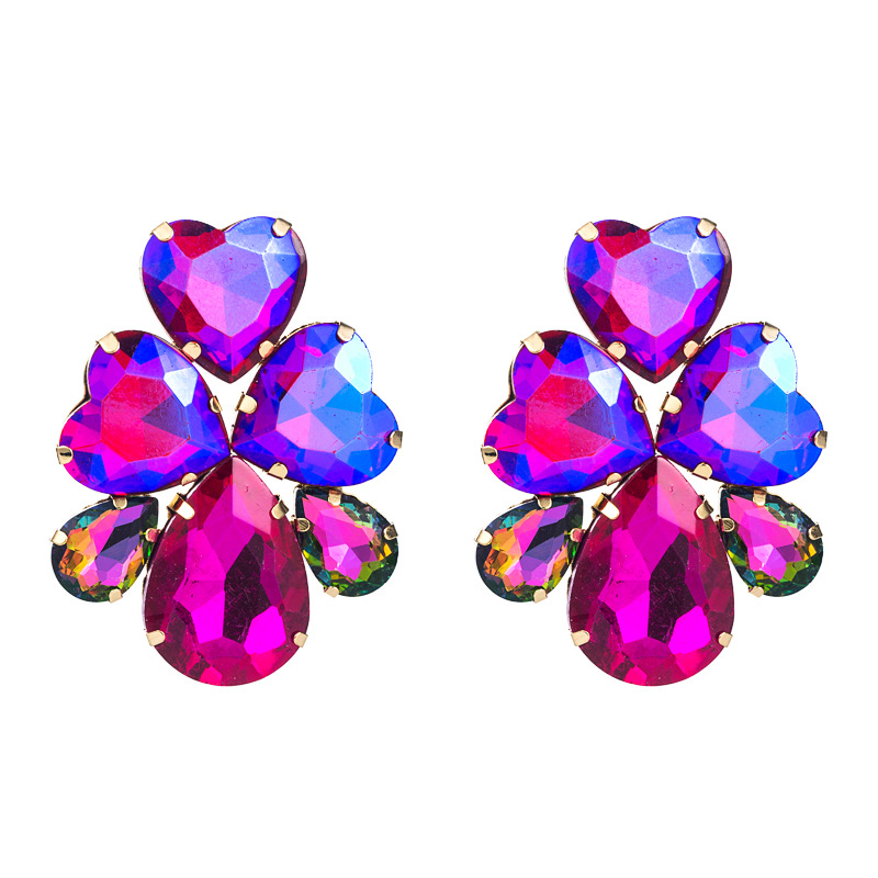 Fashion Jewelry Rhinestone Earrings For Women YWHME-906 