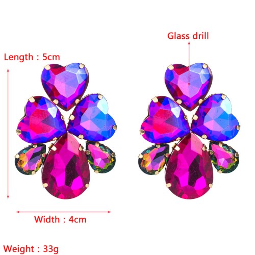 Fashion Jewelry Rhinestone Earrings For Women YWHME-906