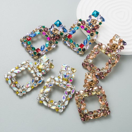 Fashion Jewelry Rhinestone Earrings For Women YWHME-907