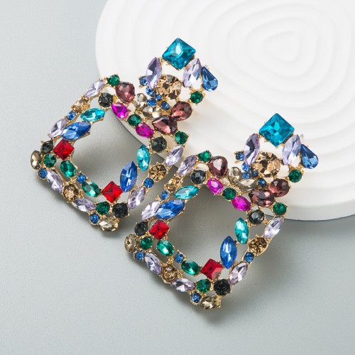 Fashion Jewelry Rhinestone Earrings For Women YWHME-907