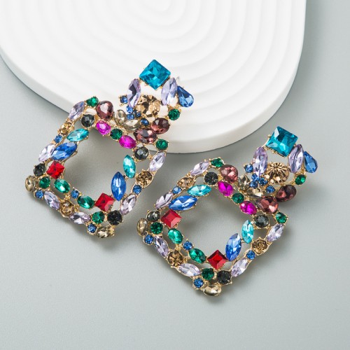 Fashion Jewelry Rhinestone Earrings For Women YWHME-907