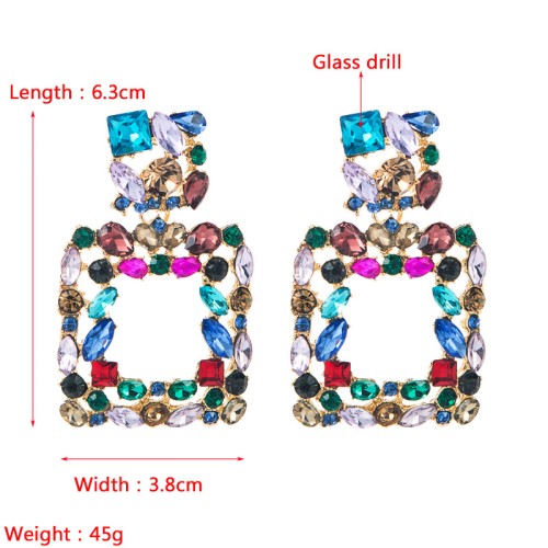 Fashion Jewelry Rhinestone Earrings For Women YWHME-907