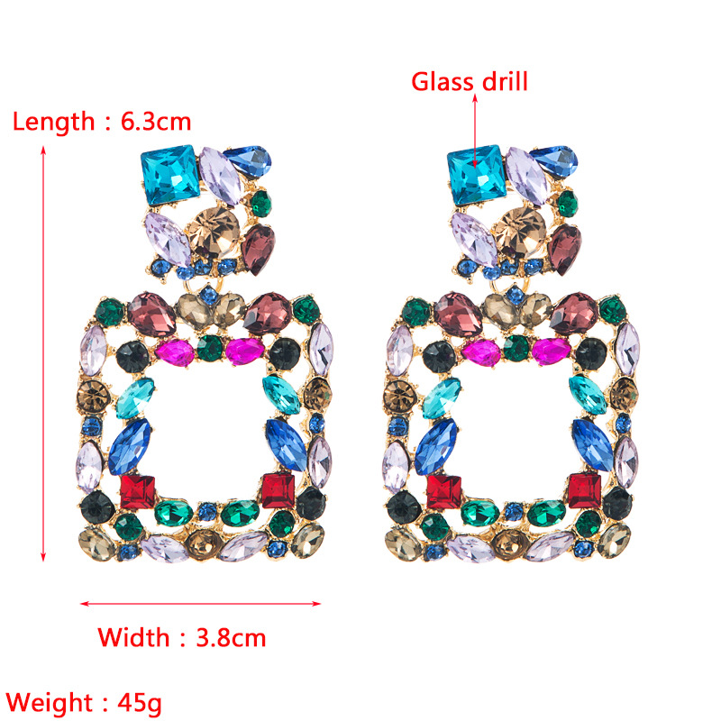 Fashion Jewelry Rhinestone Earrings For Women YWHME-907 