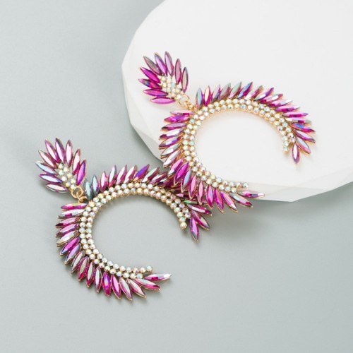 Fashion Jewelry Rhinestone Earrings For Women YWHME-909