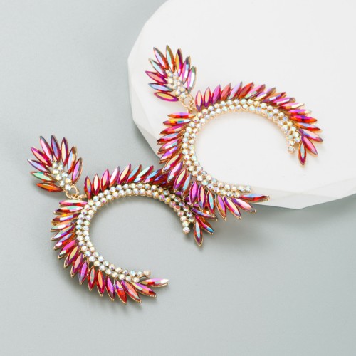 Fashion Jewelry Rhinestone Earrings For Women YWHME-909