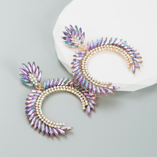 Fashion Jewelry Rhinestone Earrings For Women YWHME-909