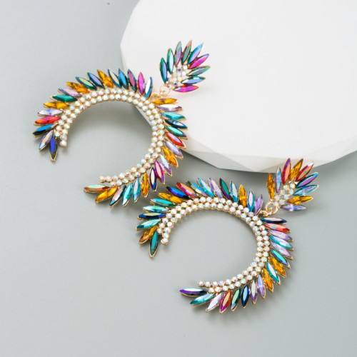 Fashion Jewelry Rhinestone Earrings For Women YWHME-909