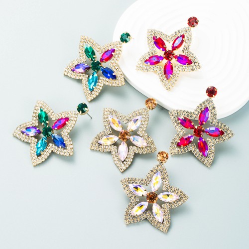 Fashion Jewelry Rhinestone Earrings For Women YWHME-910