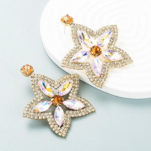 Fashion Jewelry Rhinestone Earrings For Women YWHME-910 