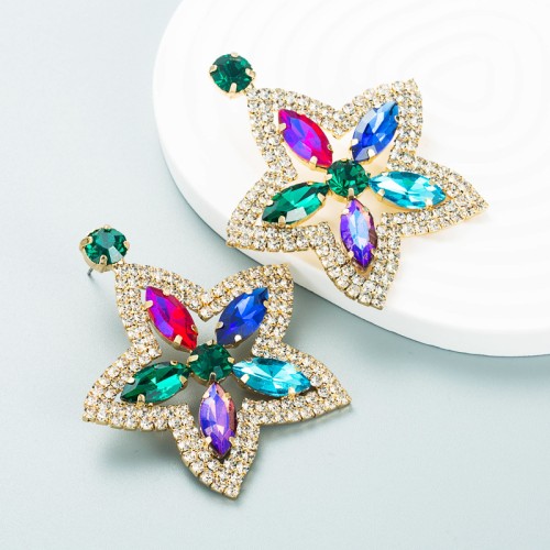 Fashion Jewelry Rhinestone Earrings For Women YWHME-910