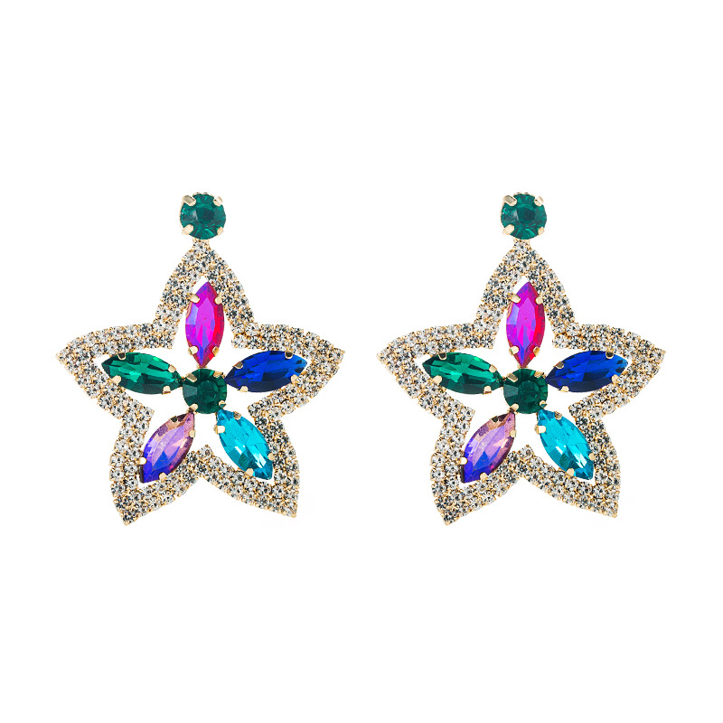 Fashion Jewelry Rhinestone Earrings For Women YWHME-910 